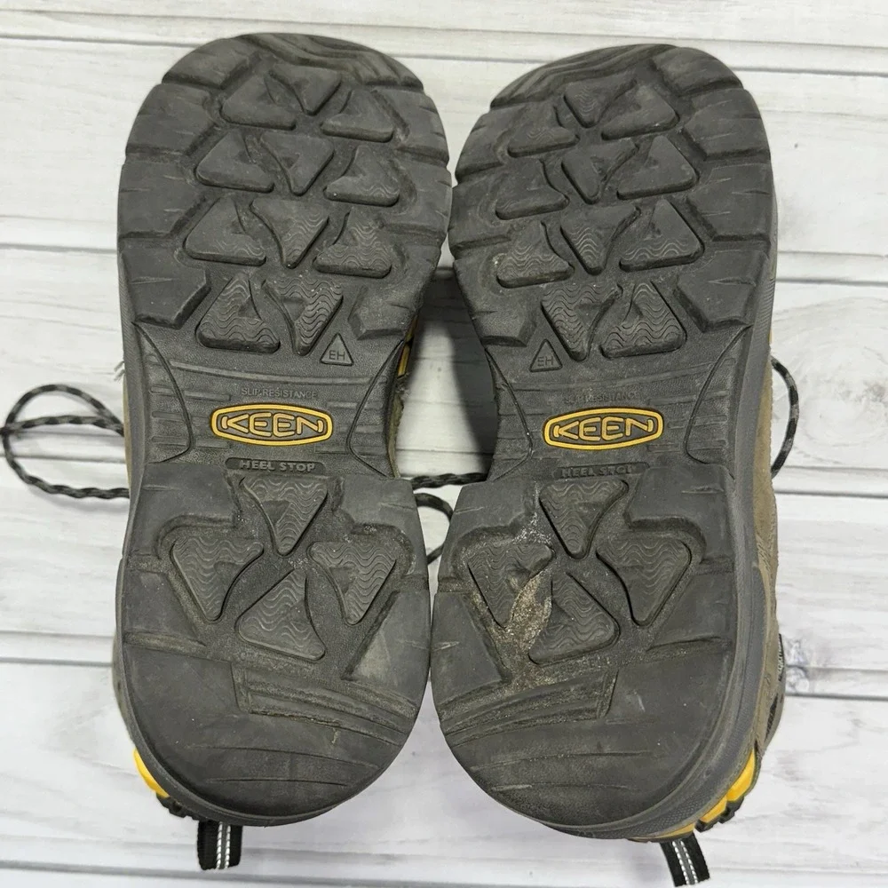 KEEN Troy Work Boots Men 11.5 Gray Waterproof Composite Toe Heavy Duty Utility